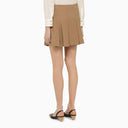 Federica Tosi Desert Coloured Mini Skirt With Flounces
