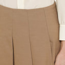 Federica Tosi Desert Coloured Mini Skirt With Flounces