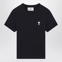 Ami paris medianoche azul ami de coeur camiseta recortada