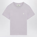 Ami Paris Lilac Ami de Coeur bijgesneden T -shirt