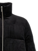 GCDS 'Logo Band' Velvet Down Jacket