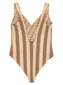 Costume da bagno con un pezzo reversibile di Fendi