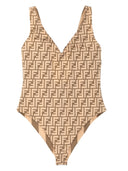 Costume da bagno con un pezzo reversibile di Fendi