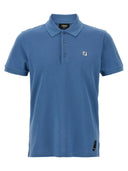 Fendi Ff Metallic Logo Polo Shirt