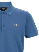 Fendi Ff Metallic Logo Polo Shirt