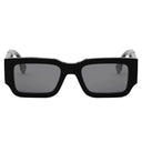 Fendi Diagonal Black Rectangular Sunglasses
