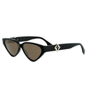 Fendi Ff Diamonds Black Cat Eye Sunglasses