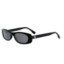 Fendi Ff Squared Black Oval Sunglasses