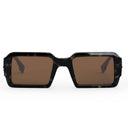 Fendi Fendigraphy Brown Geometric Sunglasses