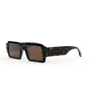 Fendi Fendigraphy Brown Geometric Sunglasses