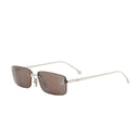 Fendi First Crystal Gold Rectangular Sunglasses