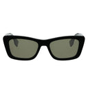 Fendi Lettering Black Geometric Sunglasses