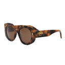 Fendi Rome Brown Round Sunglasses