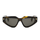 Fendi Rome Brown Geometric Sunglasses