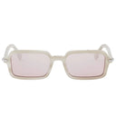 Occhiali da sole rettangolari beige Fendi Selleria