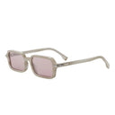Occhiali da sole rettangolari beige Fendi Selleria