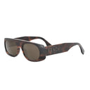 Fendi Signature Brown Irregular Sunglasses