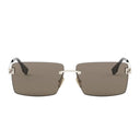 Fendi Sky Gold Rectangular Sunglasses