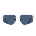 Fred Sunglasses Fg40074 U 30 V Chain Gold/Blue Men