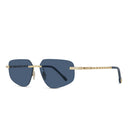 Fred Sunglasses Fg40074 U 30 V Chain Gold/Blue Men