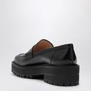 Gianvito Rossi Black Leather Loafer