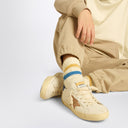 Calzini di miscela di cotone avorio dora