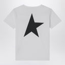 Golden Goose White Cotton T Shirt With Logo