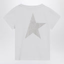 Golden Goose White Cotton T Shirt With Logo