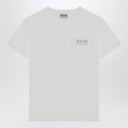 Golden Goose White Cotton T Shirt With Logo