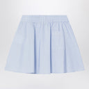 Golden Goose Light Blue Striped Cotton Skirt