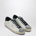 Golden Goose White/Gray/Black Super Star Low Top Sneaker