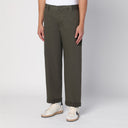 Golden Goose Military Green Cotton Blend Spoders