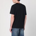 Maglietta con il collo dell'equipaggio nero dell'oca d'oro