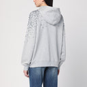 Golden Goose Gray Sweatshirt With Applied Crystals