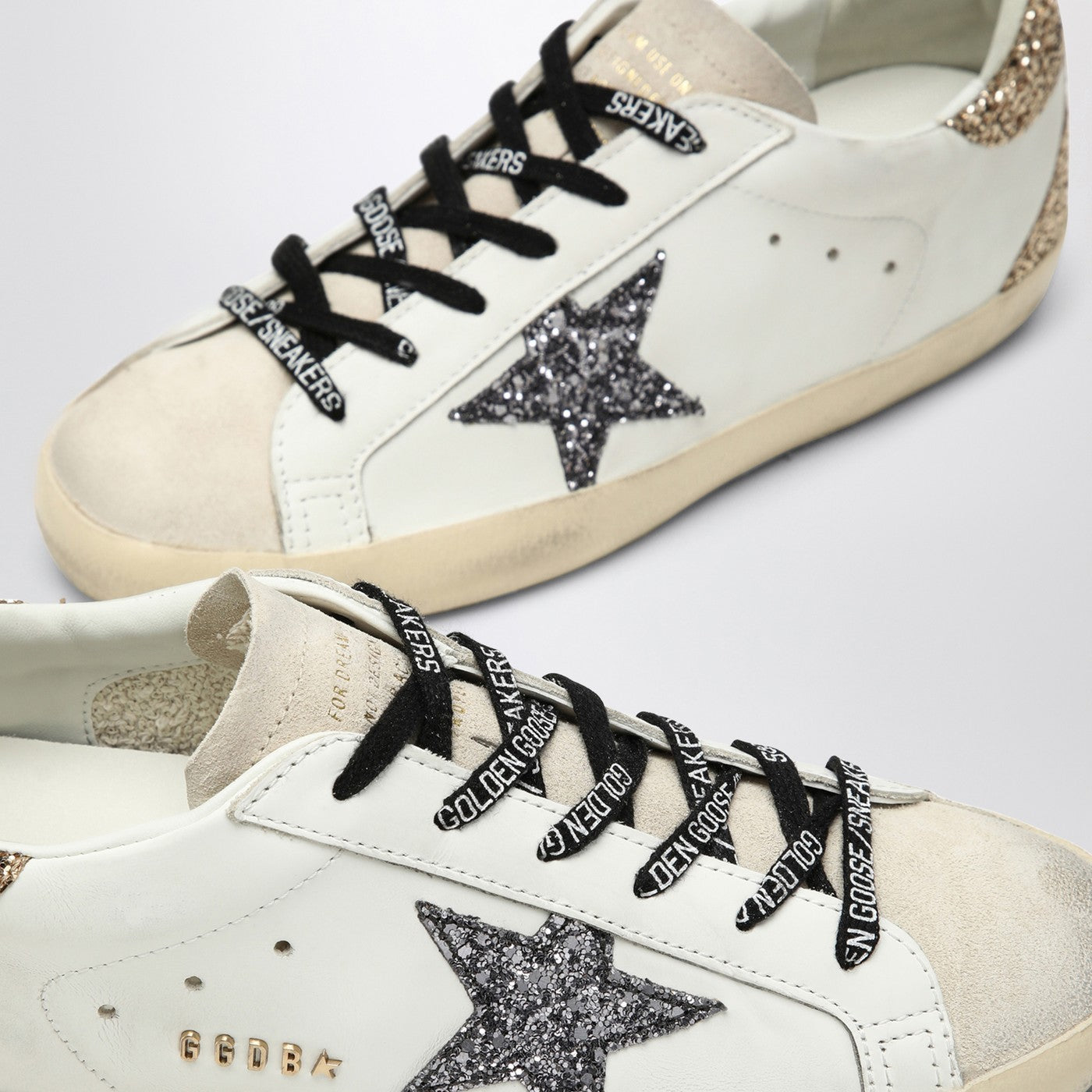 Golden Goose White/Silver/Gold Super Star Sneaker – Balardi
