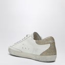 Golden Goose White/Purple/Platinum Super Star Low Top Sneaker