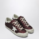 Golden Goose Super Star Sneakers In Bordeaux Glitter