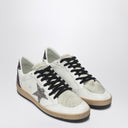Golden Goose Sneaker Ball Star White/Silver/Burgundy