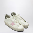 Golden Goose Sneaker Hi Star White/Pink/Dark Green