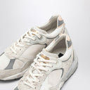 Golden Goose Dad Star Sneakers blancs en détresse / gris