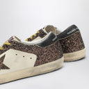 Golden Goose Super Star White/Brown Sneakers With Glitter