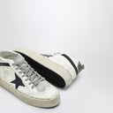 Golden Goose White Mid Star Trainer con Blue Star