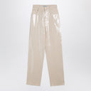 Golden Goose Trousers With Transparent Sequins écru