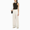 Golden Goose White Wool Blend Wide Trousers