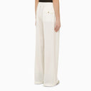 Golden Goose White Wool Blend Wide Trousers
