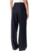 Pantaloni d'oca d'oro blu