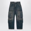 Golden Goose Blue Washed Denim Cargo Jeans