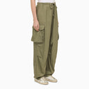Golden Goose Military Green Viscose Cargo Trousers