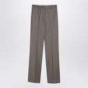 Golden Goose Light Grey Wool Trousers With Darts