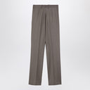 Golden Goose Light Grey Wool Trousers With Darts